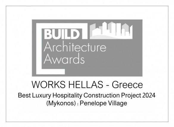 BEST LUXURY HOSPITALITY CONSTRUCTION PROJECT 2024 (MYKONOS): PENELOPE VILLAGE